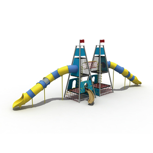 Parco giochi Triangle Rope Adventure Tower con Rocket Tower