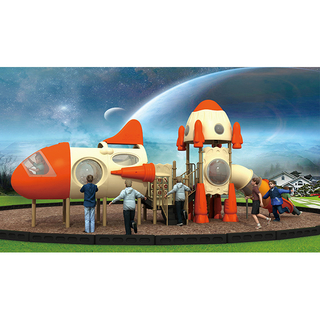 Set da gioco per aerei e razzi Attrezzature per parchi giochi all'aperto con scivolo per parco divertimenti