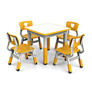 Mobili per asilo nido per bambini Set scrivania e sedia da interno per scuola materna