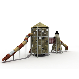 Outdoor Adventure Garden Tower Attrezzatura per parco giochi per bambini con scivolo