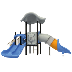 Parco di divertimenti Spazio esterno Playset Fantascienza Scivolo per esterni Casetta per giochi personalizzabile Attrezzature per parchi giochi per bambini